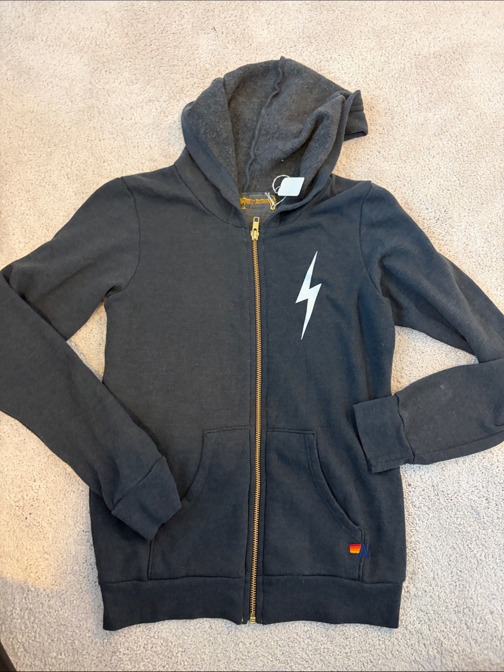 NWT Aviator Nation Kids Bolt Hoodie, 10